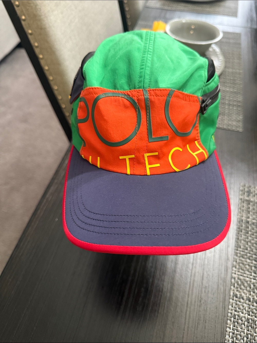 Polo  Hi Tech by Ralph Lauren Green, Orange & Navy Colorblock Performance Cap